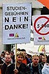 Studentendemonstration gegen Studiengebühren