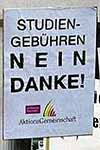 Studentendemonstration gegen Studiengebühren
