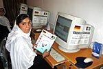 Eine Schülerin der Computerklassen
